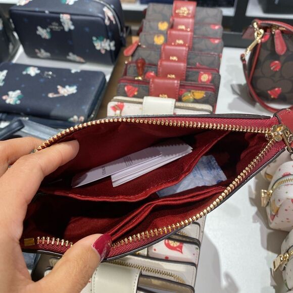 NWT Coach Nolita 19 In Signature Canvas wristlet With‎ Ornament Print - Picture 5 of 6